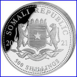Silver Coin Somalia Elephant -5 Nail Gelish Soak Off 2021