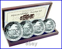 Silver Coins African Wildlife, Somalia Elephant 2019 Prestige Set