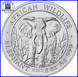 Somalia 1000 Shilling Silbermünze 2004 Stgl. Elefant Elephant 1 oz Silber