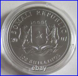 Somalia 100 Shillings 2007 Elephant 1 Oz Silver