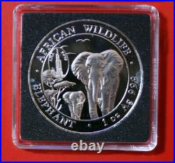 Somalia 100 Shillings 2015 Elephant #F3848 Prooflike Privy Mark ANNA 2015 rare