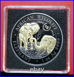 Somalia 100 Shillings 2018 African Wildlife #F3897 15th Anniversary-Gold. Enigma