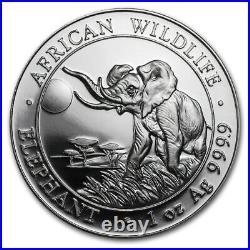 Somalia 100 Shillings African Wildlife Elephant 2016 1 oz. 9999 Silver Coin