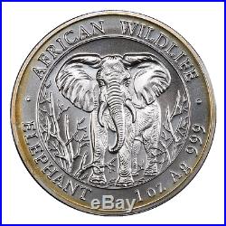 Somalia 2004 Silver 100 Shillings Elephant PCGS MS69 Silver Bullion Coin