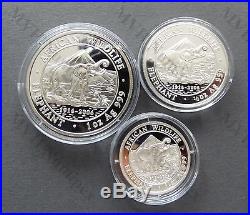 Somalia 2006 African Wildlife Elephant 3,75 Oz Silver Proof Set of 4 Coins
