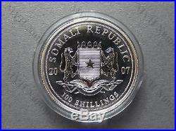Somalia 2007 African Wildlife Elephant 1Oz Silver Coin BU Coin