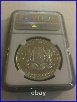 Somalia 2012 100 SHILLINGS Silver Coin African Wildlife Elephant MS69 NGC