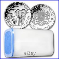 Somalia 2015 Elephant 999/1000 Silver 1 oz Bullion Coin Brilliant Uncirculated