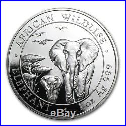 Somalia 2015 Elephant 999/1000 Silver 1 oz Bullion Coin Brilliant Uncirculated