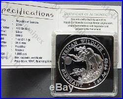 Somalia 2016 African Wildlife Elephant 1 Oz Silver coin privy WMF Berlin rare