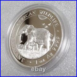 Somalia 2022 Elephant Silver Coin Wildlife Series BU Completely Unused