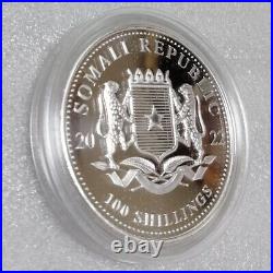 Somalia 2022 Elephant Silver Coin Wildlife Series BU Completely Unused