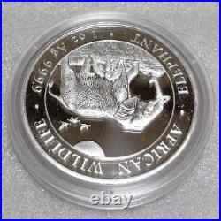 Somalia 2022 Elephant Silver Coin Wildlife Series Bu Item 2