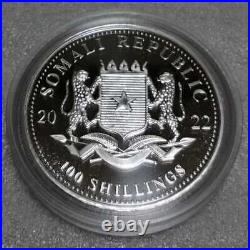 Somalia 2022 Elephant Silver Coin Wildlife Series Bu Item 2