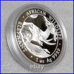 Somalia 2023 Elephant Silver Coin Wildlife Series BU Completely Unused