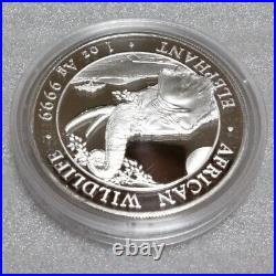 Somalia 2023 Elephant Silver Coin Wildlife Series BU Completely Unused