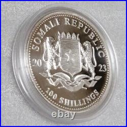 Somalia 2023 Elephant Silver Coin Wildlife Series BU Completely Unused