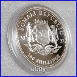 Somalia 2023 Elephant Silver Coin Wildlife Series BU Completely Unused