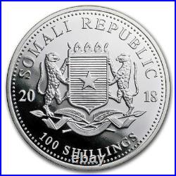 Somalia Elephant 2004 2018 15th Anniversary Jubilee 1 oz. 9999 Silver Coin