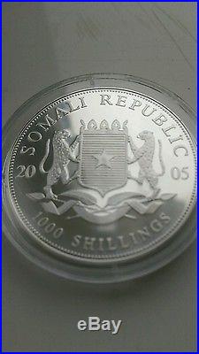 Somalia Elephant 2005 1oz Silver Key Date