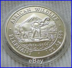 Somalia Elephant 2006 1 oz silver coin Ag999 1000 shillings elefant silber unze