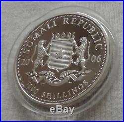 Somalia Elephant 2006 1 oz silver coin Ag 999 1000 shillings elefant silber unze