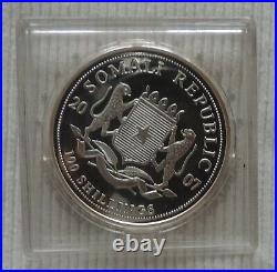 Somalia Elephant 2007 1 oz silver Fabulous coin & CoA African Wildlife Elefant