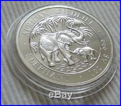 Somalia Elephant 2007 1 oz silver coin African Wildlife Somali Elefant silber