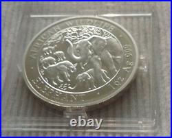 Somalia Elephant 2008 1 oz silver Fabulous coin & CoA African Wildlife Elefant