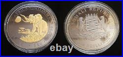 Somalia Elephant Lamp 2016 2000 Schilling 1kg Silver Coin 91065