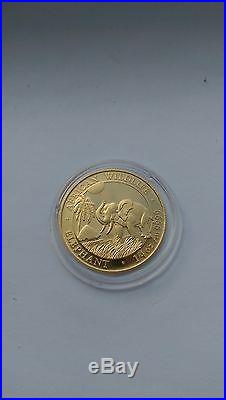 Somalian Elephant Gold 1/4 oz coin 2017