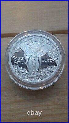 South Africa 2002 The Elephant Wildlife Series 4 Coin Proof Silver Set