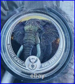 South Africa 5 Rand 2019 Elephant The Big Five Coloured extra rare