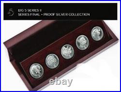 South Africa Big 5 Series II Series Final 5 x 1oz Silver R5 Big 5