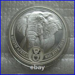 South Africa R5 2019 Silver BU 1Oz Coin Big5 Series I Elephant