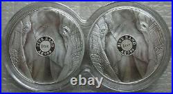South Africa R5 2019 Silver Proof 1Oz Big5 Elephant Two Coin Set Box and COA
