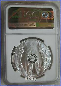 South Africa R5 2021 Silver Proof 1Oz Coin Big5 Series II Elephant NGC PF70