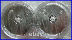 South Africa R5 2021 Silver Proof 1Oz Two Coins Set Big5 Series II Elephant