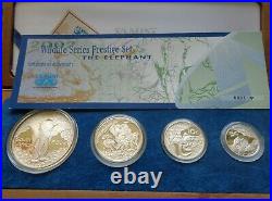 South Africa coin set 2002 Elephants Wildlife Series Prestige Set Silver