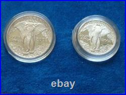 South Africa coin set 2002 Elephants Wildlife Series Prestige Set Silver