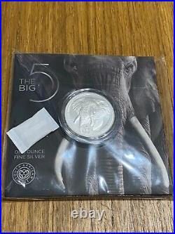 South African Mint The Big 5 Elephant 2019 1oz Silver Coin