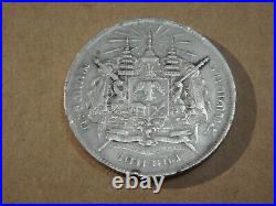 Thailand 1 Baht 1903 Silver World Coin King Chulalongkorn Rama 5 Elephants