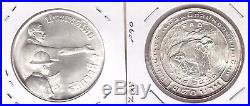 Thailand Silver 150 Baht Unc Coin 1977 Year Y#113 Fao Elephant