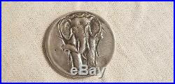 VINTAGE RARE 1940'S JO MICHELS Michael STERLING SILVER ELEPHANT GOOD LUCK COIN