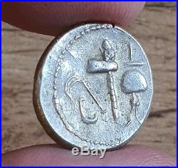 Verry Rare Roman Silver Coin, Denarius Julius Caesar / Elephant -3.70 g