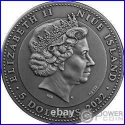 WAR ELEPHANT 2 Oz Silver Coin 5$ Niue 2022