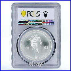 Zambia 5000 kwacha African Wildlife series Elephant MS68 PCGS silver coin 2003